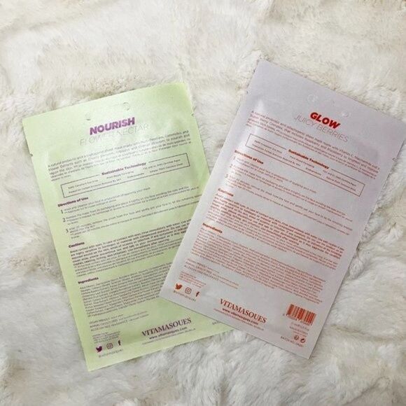 🔮 5/$25‎ Vitamasques NOURISH & GLOW Masks - Picture 2 of 2
